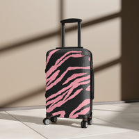 Wild Pink Zebra Pattern Suitcase – Stylish Travel Luggage for Fashion-Forward Adventurers