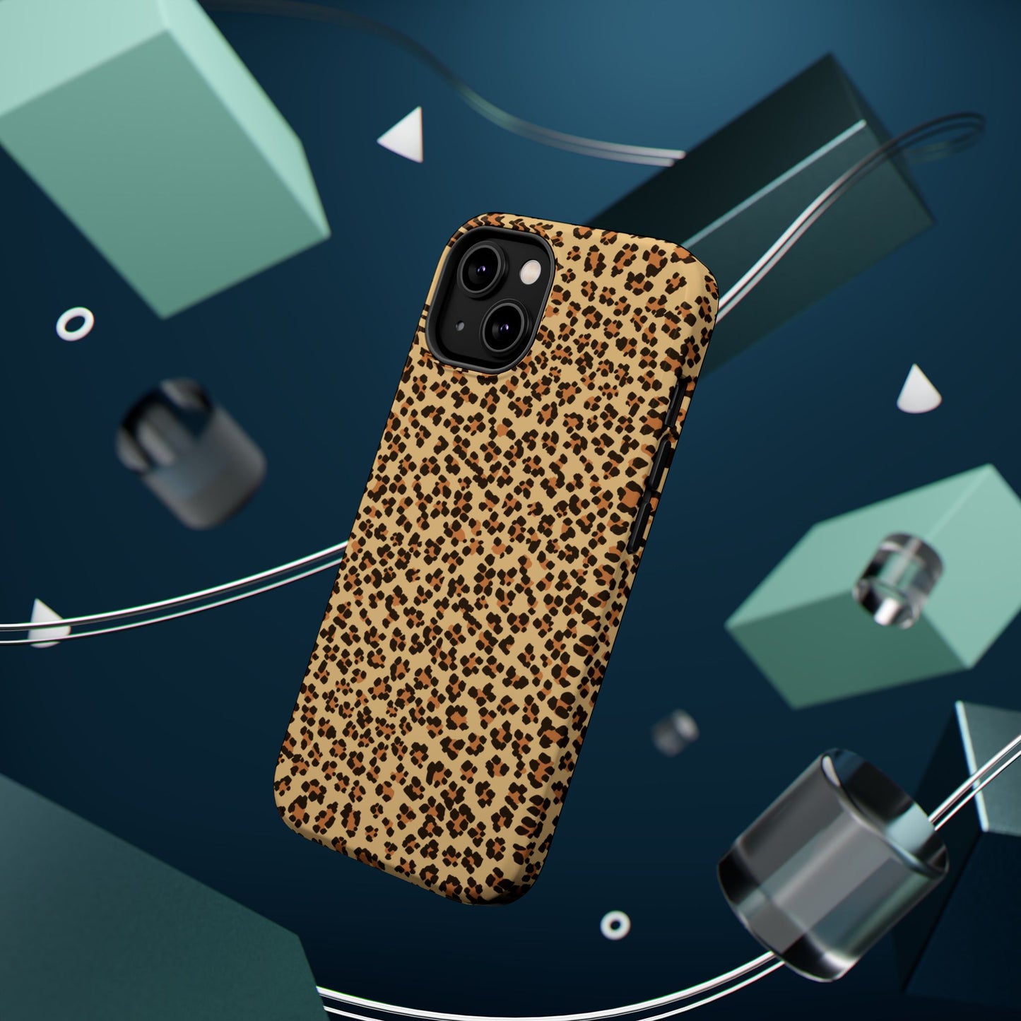 Leopard Print Magnetic Tough Case for iPhone – Bold Style, Rugged Protection  Make a fierce statement while keeping your iPhone safe with this stylish and durable magnetic tough case featuring a trendy leopard print design.