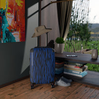 Bold Striped Suitcase - Stylish Travel Luggage for Adventurers