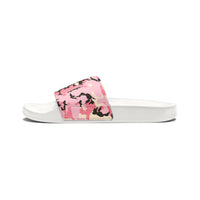 Stylish Women's Removable-Strap Sandals - Trendy Pink Camo Design