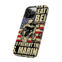 Military-Themed Phone Case - 'God Created Beer' Design