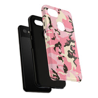 Stylish Pink Camouflage Phone Case – Tough Cases for Trendsetters