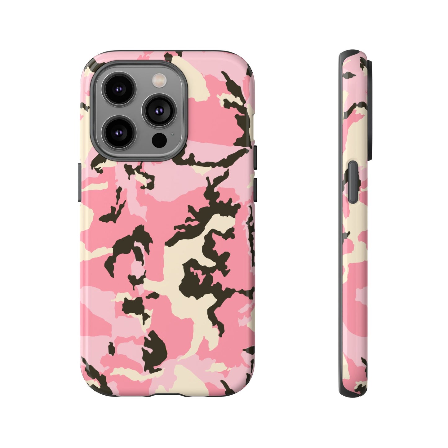 Stylish Pink Camouflage Phone Case – Tough Cases for Trendsetters