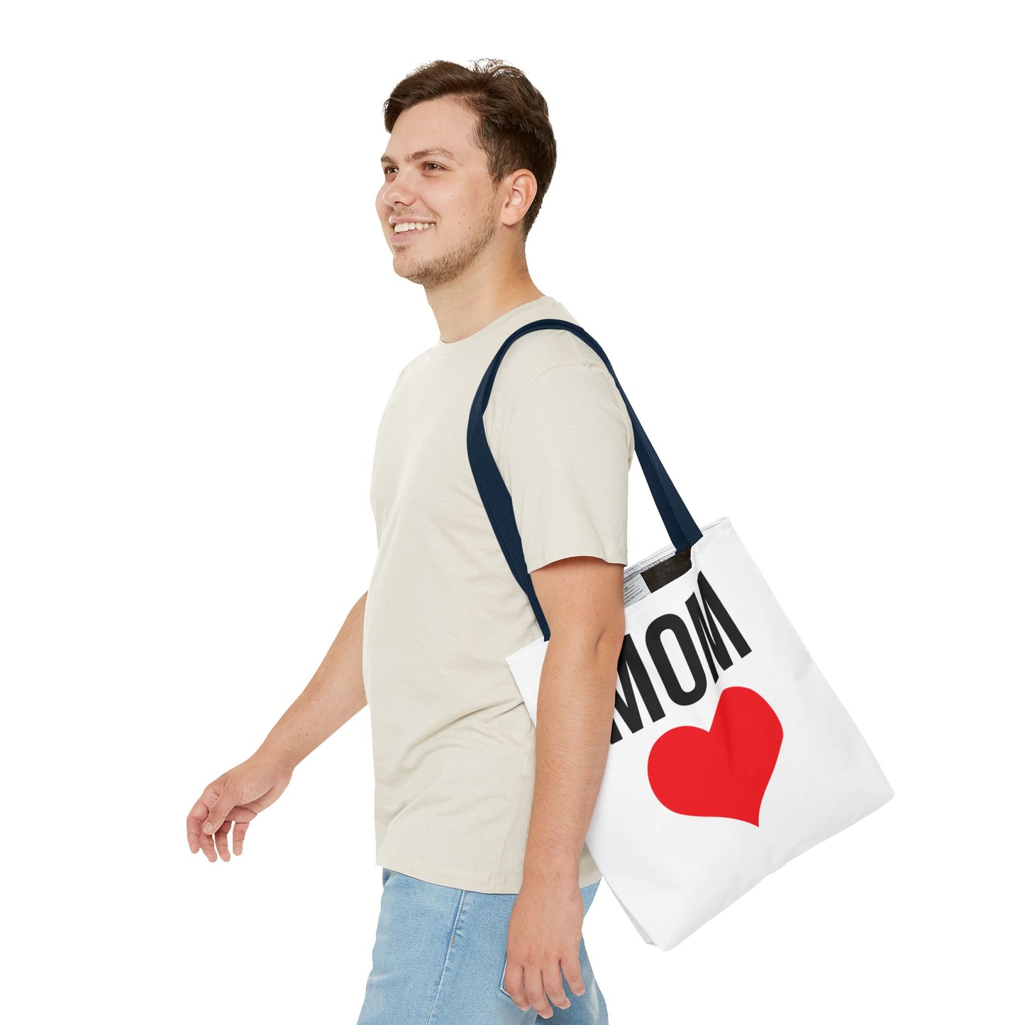 Mom Love Tote Bag | Perfect for Mother's Day, Birthday Gift, Grocery Shopping, Personalized Gift, Eco-Friendly