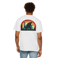 Retro Sunset Dinosaur Unisex T-Shirt