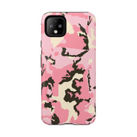 Stylish Tough Phone Case – Pink Camo Design for Bold Protection  Make a statement while keeping your phone safe with this eye-catching pink camouflage case that blends fashion with durability.