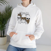 Skull Print Hoodie - Unisex Sweatshirt