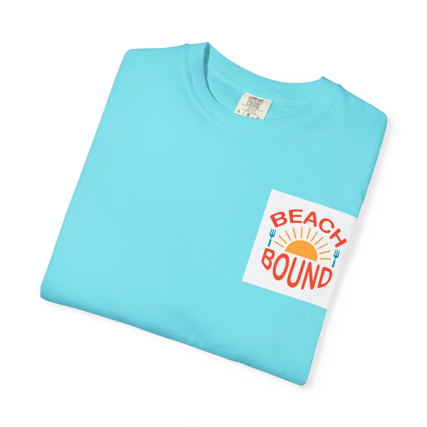 Beach Bound Unisex Garment-Dyed T-Shirt, Summer Vibes, Casual Wear, Beach Trip, Vacation Shirt, Outdoor Activities