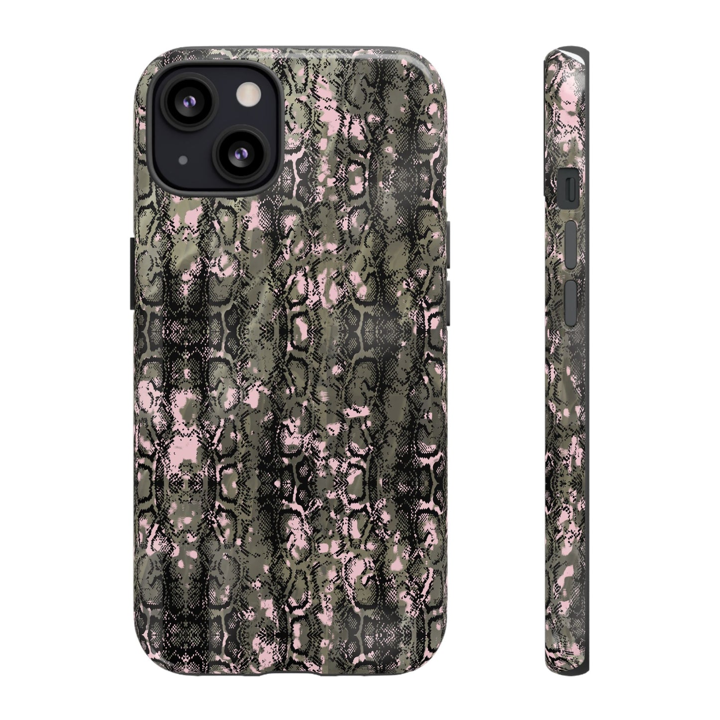 Camo Snake Pattern Phone Case – Rugged Protection Meets Bold Style  Turn heads while protecting your phone with this fierce camo snake pattern case—where urban edge meets outdoor grit.