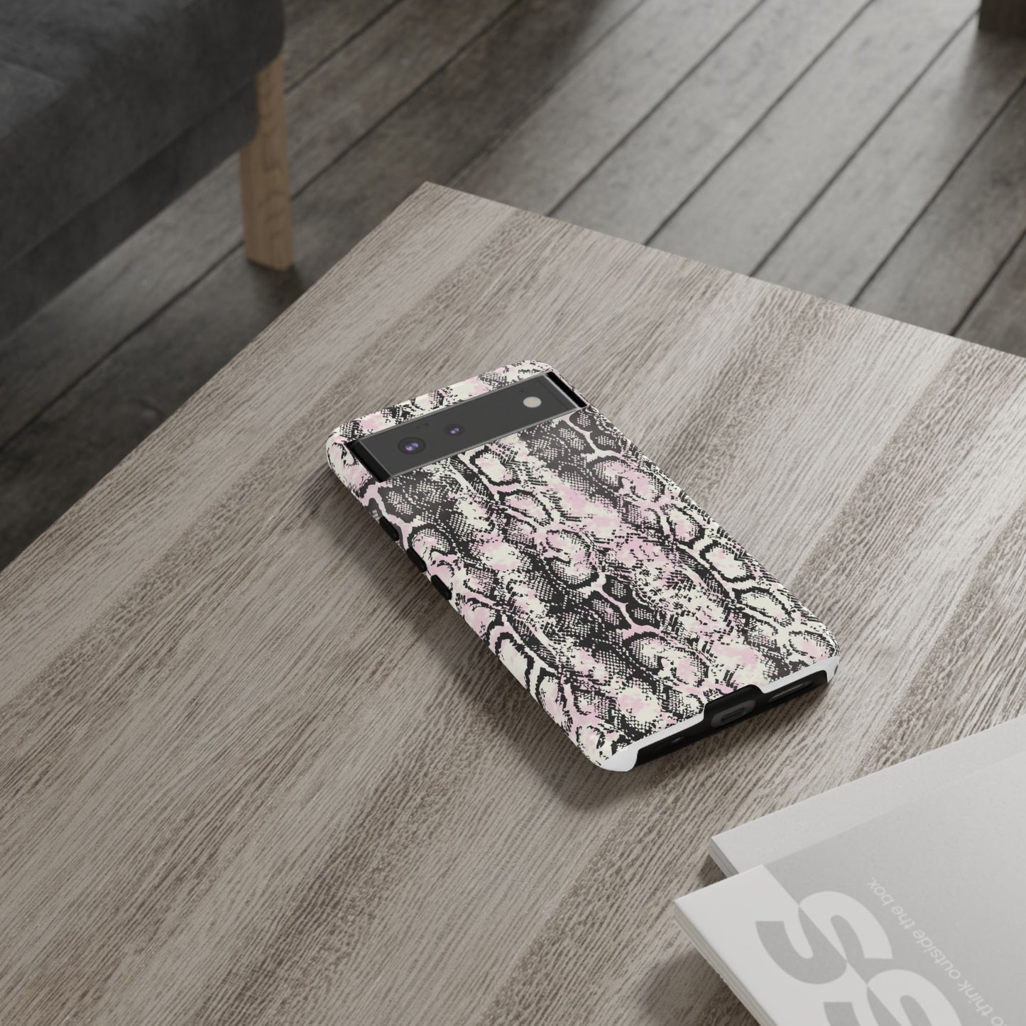 Stylish Snake Print Phone Case - Tough Protection for Trendsetters