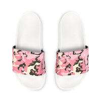 Stylish Women's Removable-Strap Sandals - Trendy Pink Camo Design