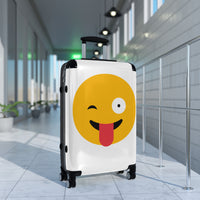 Funny Emoji Suitcase - Durable Travel Luggage for Vibrant Adventure