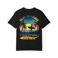 California Summer Vibes T-Shirt, Unisex Beach Tee, Surfing Apparel, Gift for Surfers, Summer Wardrobe Essential