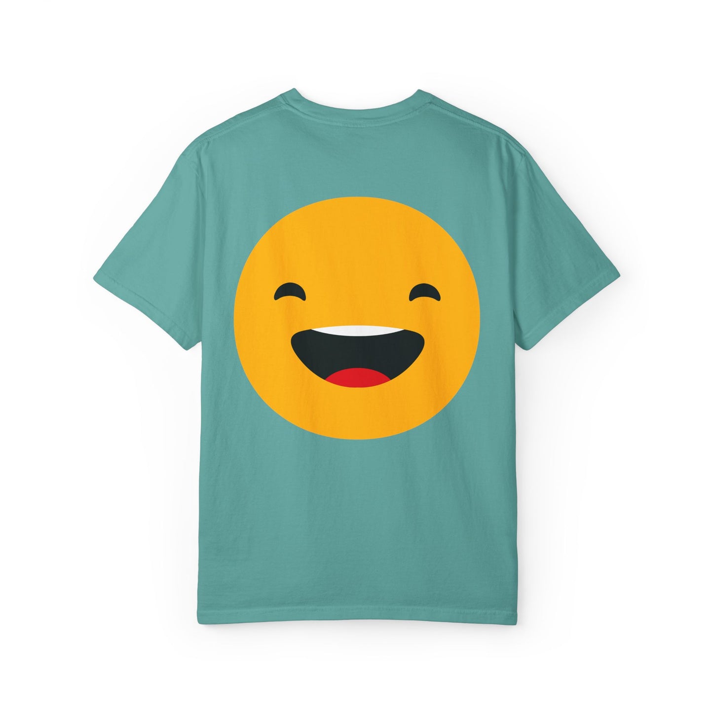 Smiley Face Unisex Garment-Dyed T-Shirt - Fun and Comfortable Casual Wear