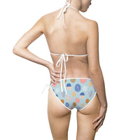 Colorful Polka Dot Women's Bikini Swimsuit - Perfect for Summer & Beach Days