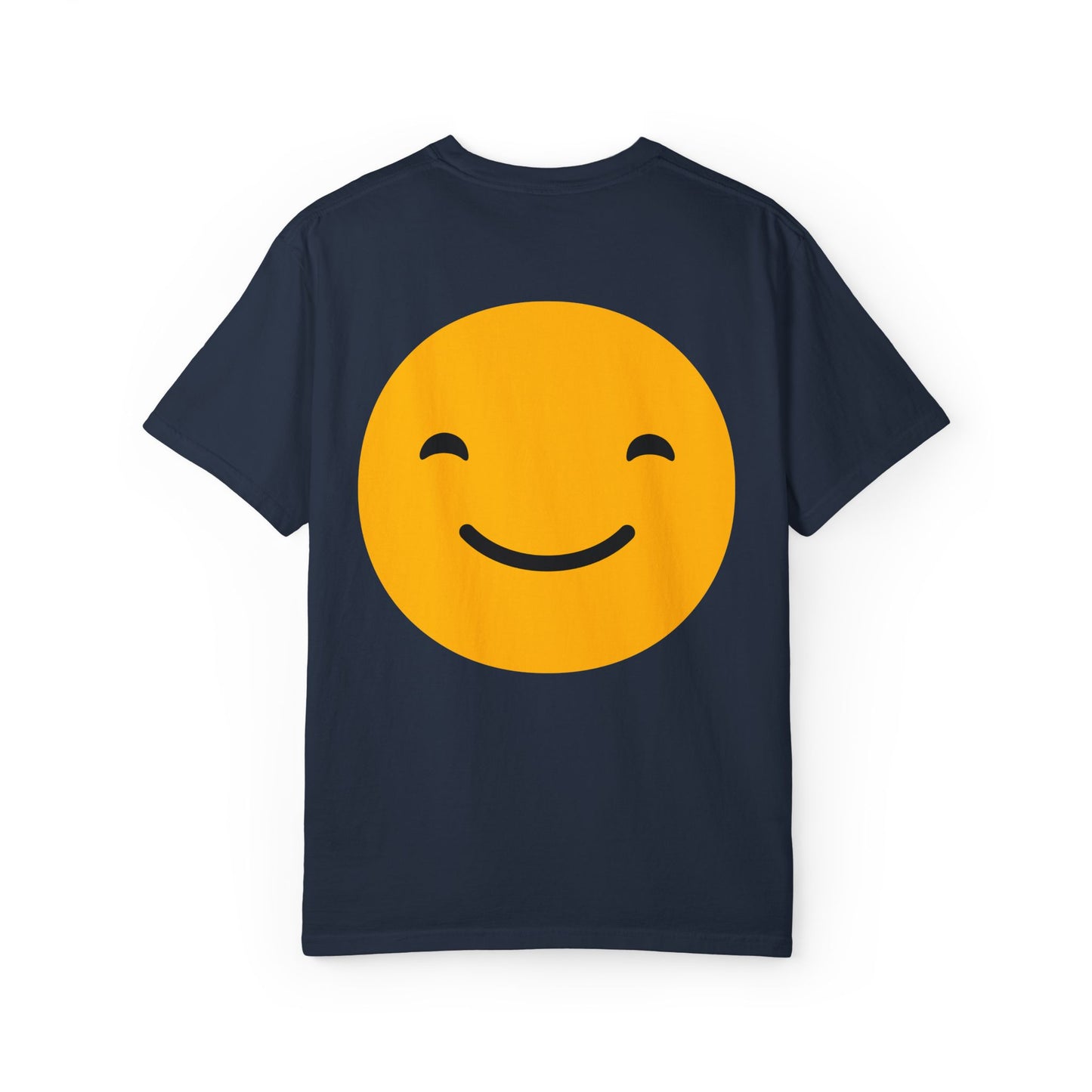 Happy Face Garment-Dyed T-shirt for Positive Vibes