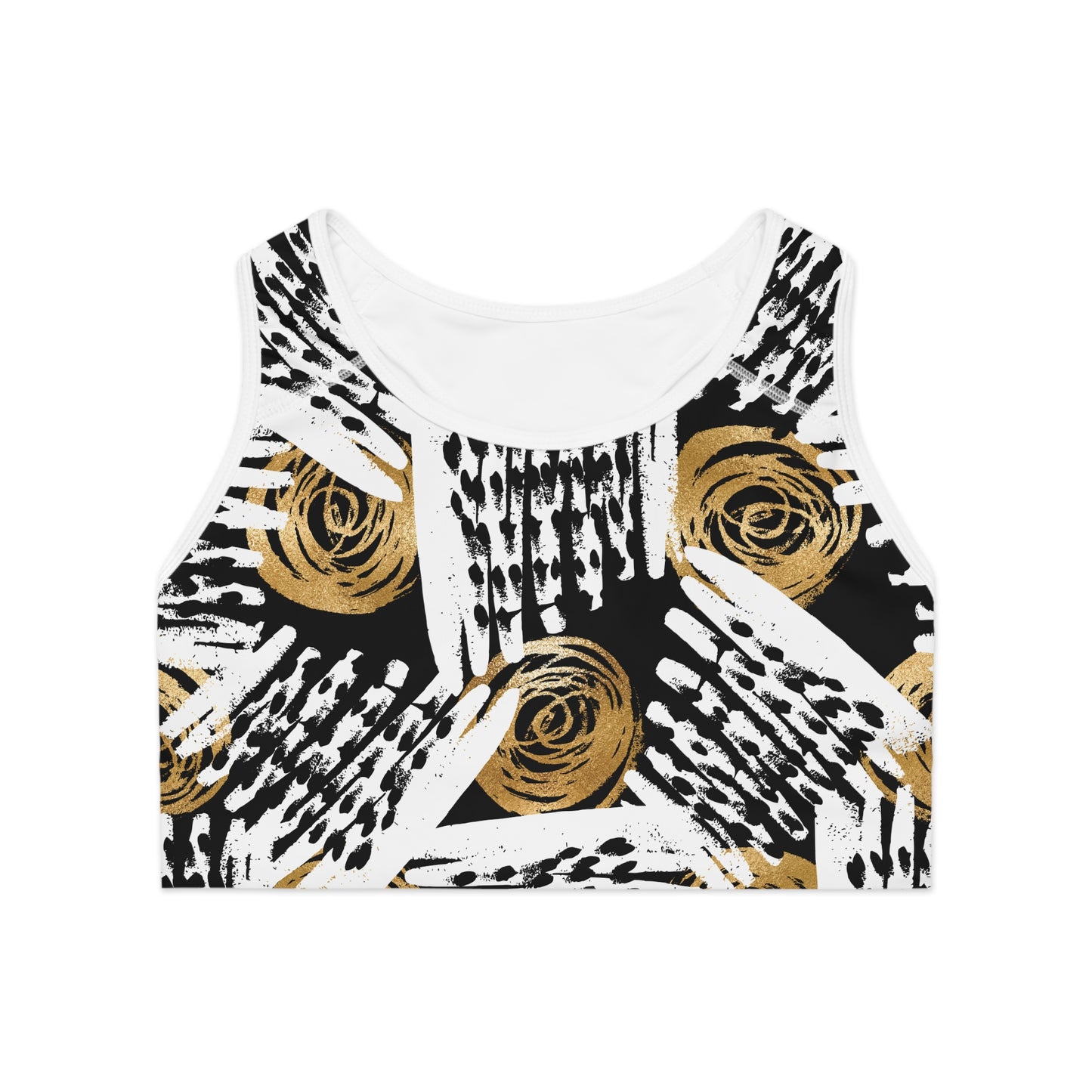 Chic Floral Sports Bra - Stylish Athletic Wear for Active Women