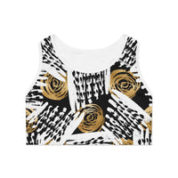 Chic Floral Sports Bra - Stylish Athletic Wear for Active Women