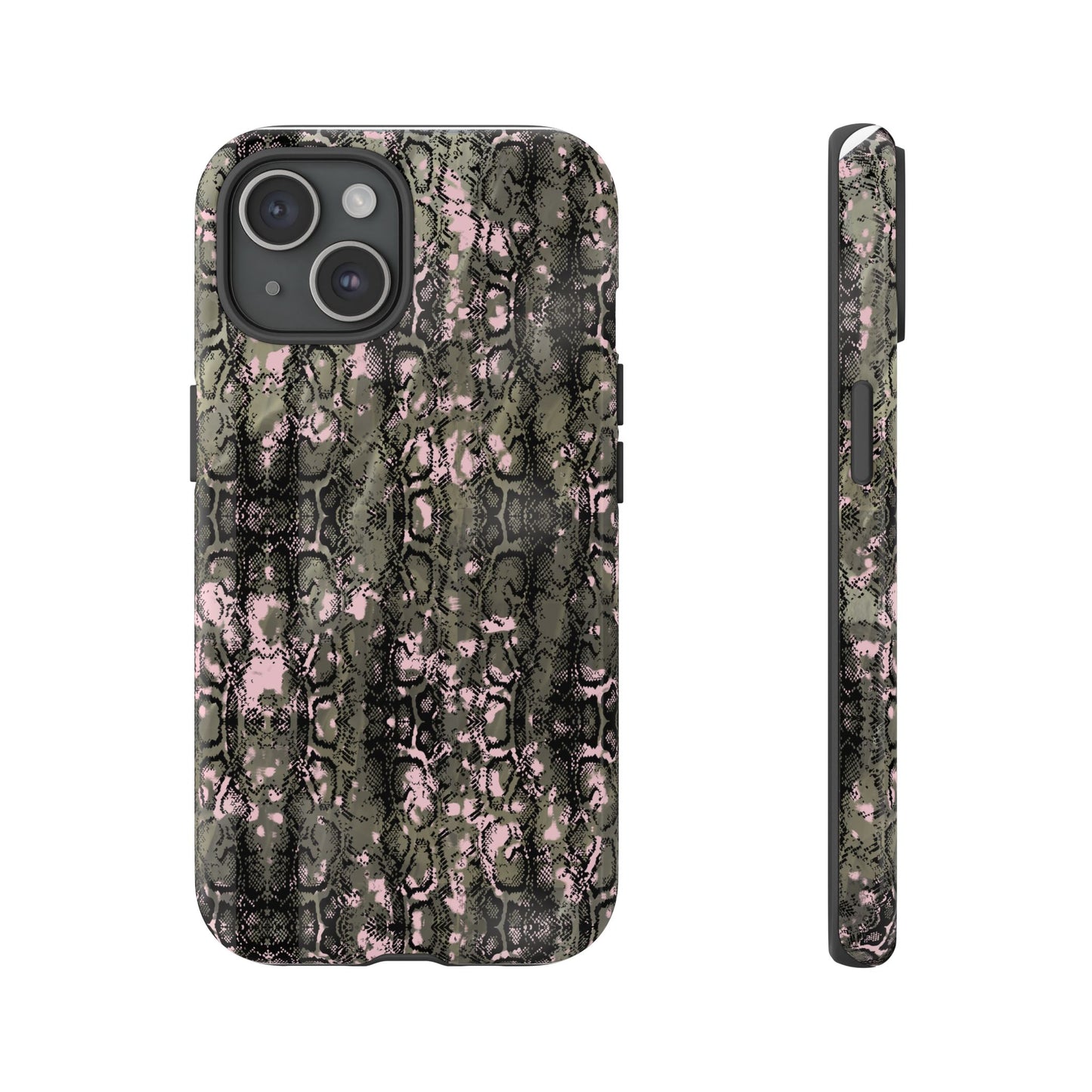 Camo Snake Pattern Phone Case – Rugged Protection Meets Bold Style  Turn heads while protecting your phone with this fierce camo snake pattern case—where urban edge meets outdoor grit.