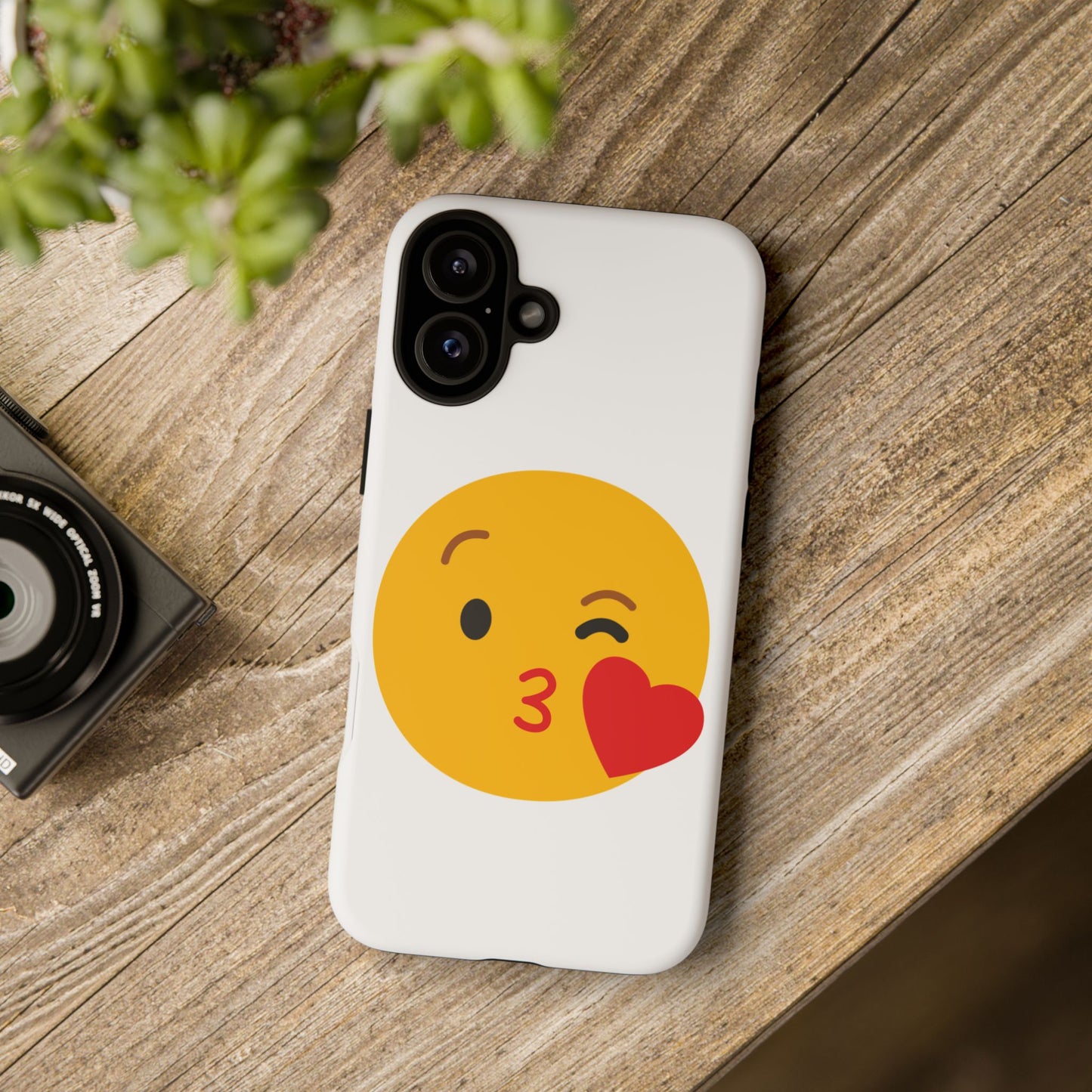 Cute Emoji Phone Case - Kissy Face Design for Stylish Protection