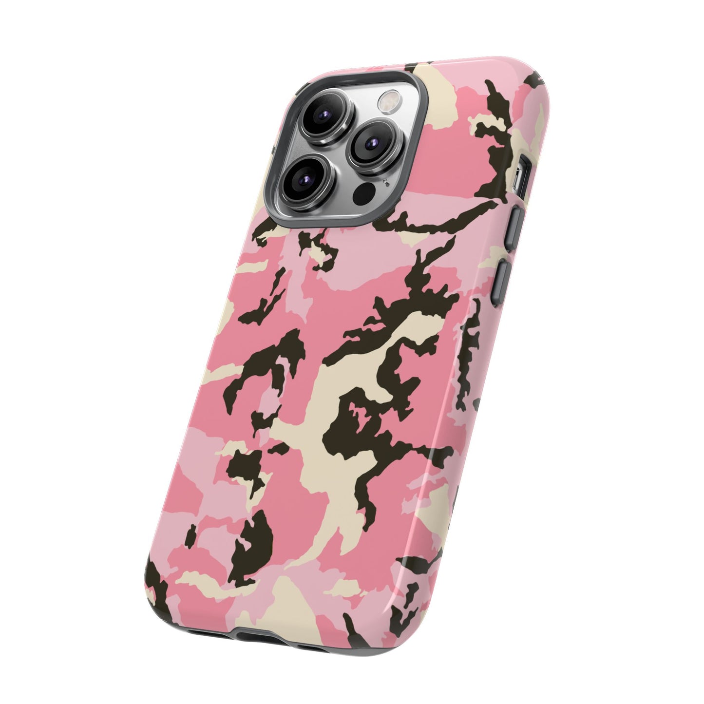 Stylish Pink Camouflage Phone Case – Tough Cases for Trendsetters