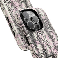 Stylish Snake Print Phone Case – Trendy Design, Tough Protection  Make a bold fashion statement while keeping your phone safe with this sleek and durable snake print case.