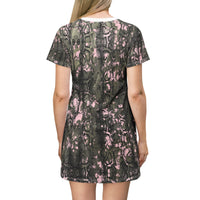 Stylish Snakeskin T-Shirt Dress for Trendy Casual Wear