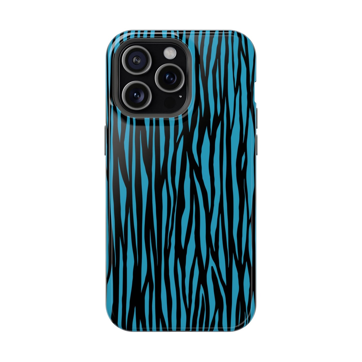 Zebra Print Magnetic Tough Case for iPhone - Durable & Stylish Phone Protection