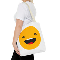 Smiley Face Tote Bag - Fun and Cheerful Reusable Shopping Bag