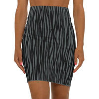 Chic Zebra Print Mid-Waist Pencil Skirt for Stylish Women