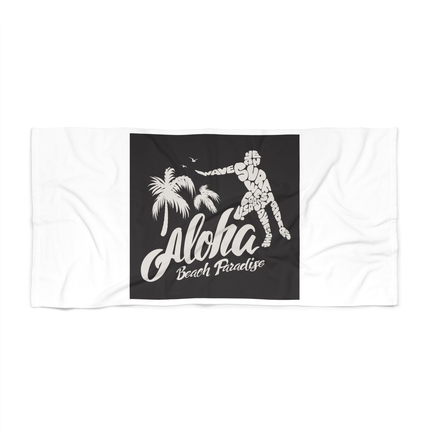 Aloha Beach Towel, Summer Vibes, Coastal Decor, Poolside Essential, Tropical Gift, Vacation Must-Have
