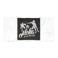 Aloha Beach Towel, Summer Vibes, Coastal Decor, Poolside Essential, Tropical Gift, Vacation Must-Have