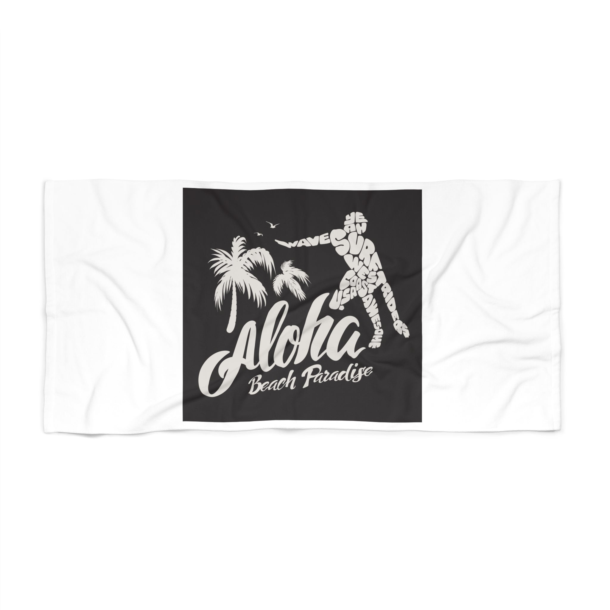 Aloha Beach Towel, Summer Vibes, Coastal Decor, Poolside Essential, Tropical Gift, Vacation Must-Have