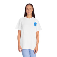 Unisex Garment-Dyed T-Shirt with Sad Emoji Design