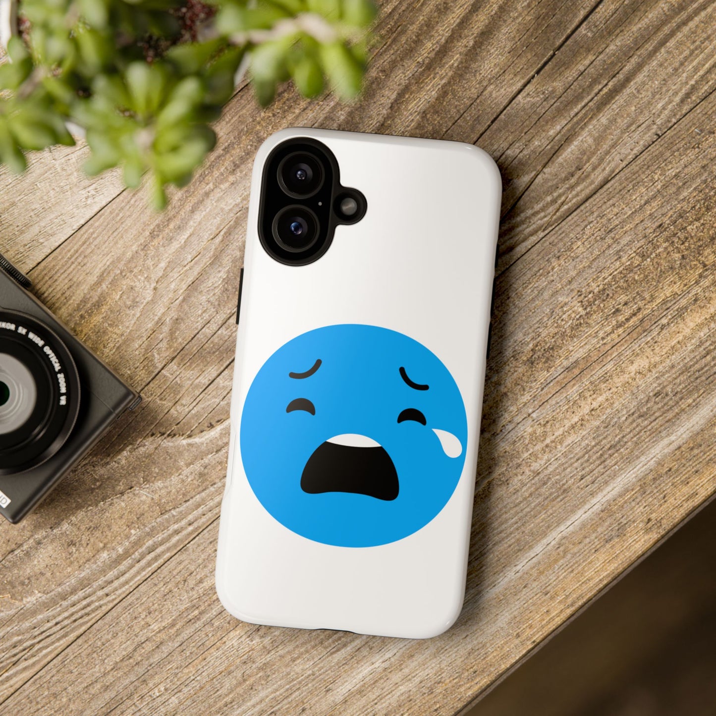 Funny Sad Face Phone Case - Tough and Stylish