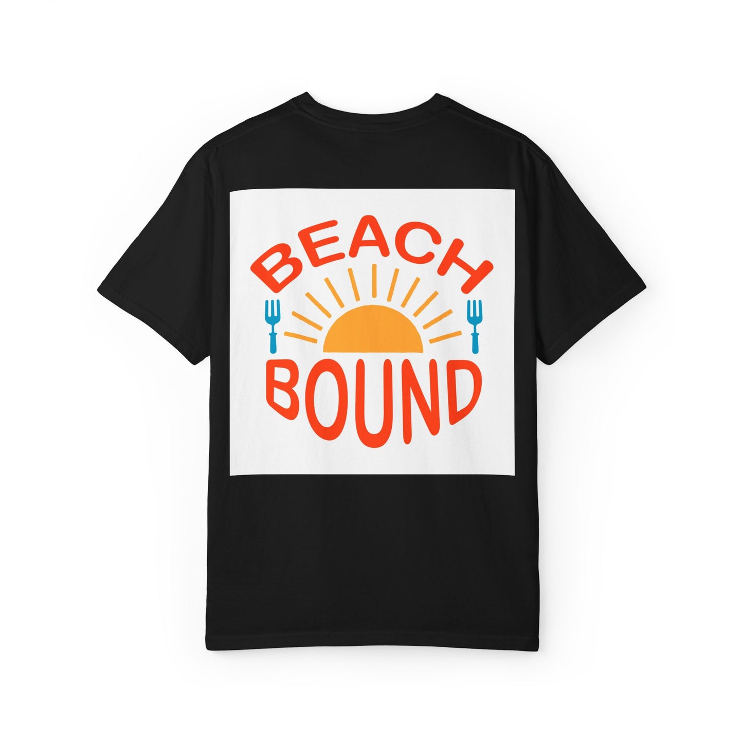 Beach Bound Unisex Garment-Dyed T-Shirt, Summer Vibes, Casual Wear, Beach Trip, Vacation Shirt, Outdoor Activities