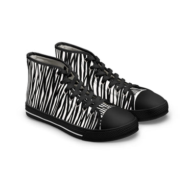 Zebra Print High Top Sneakers for Stylish Women