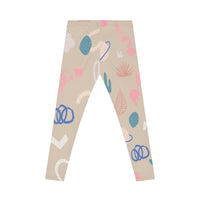 Trendy Women Casual Leggings with Abstract Fun Patterns