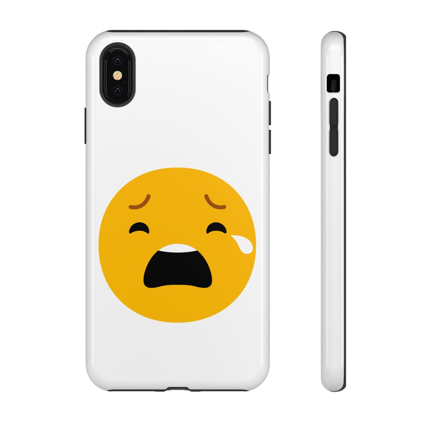 Emotional Tough Case – Sad Emoji Phone Case for Supportive Gifts
