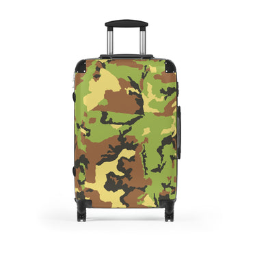 Camo Pattern Suitcase - Stylish Travel Luggage for Adventurers
