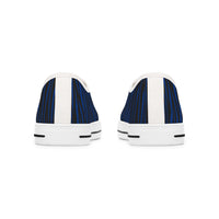 Blue Zebra Print Women's Low Top Sneakers | Trendy Casual Footwear