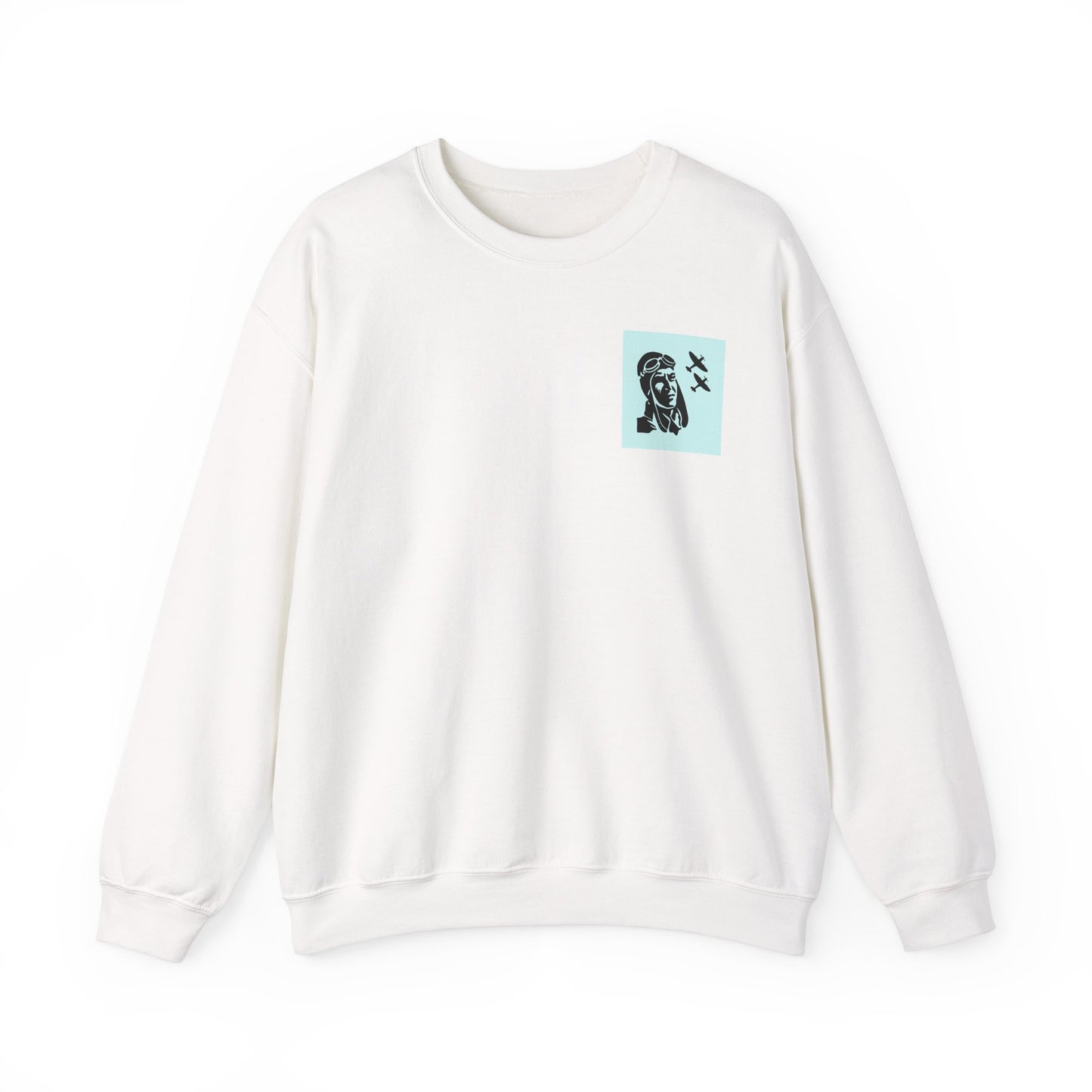 Vintage Aviator Crewneck Sweatshirt - Unisex Heavy Blend