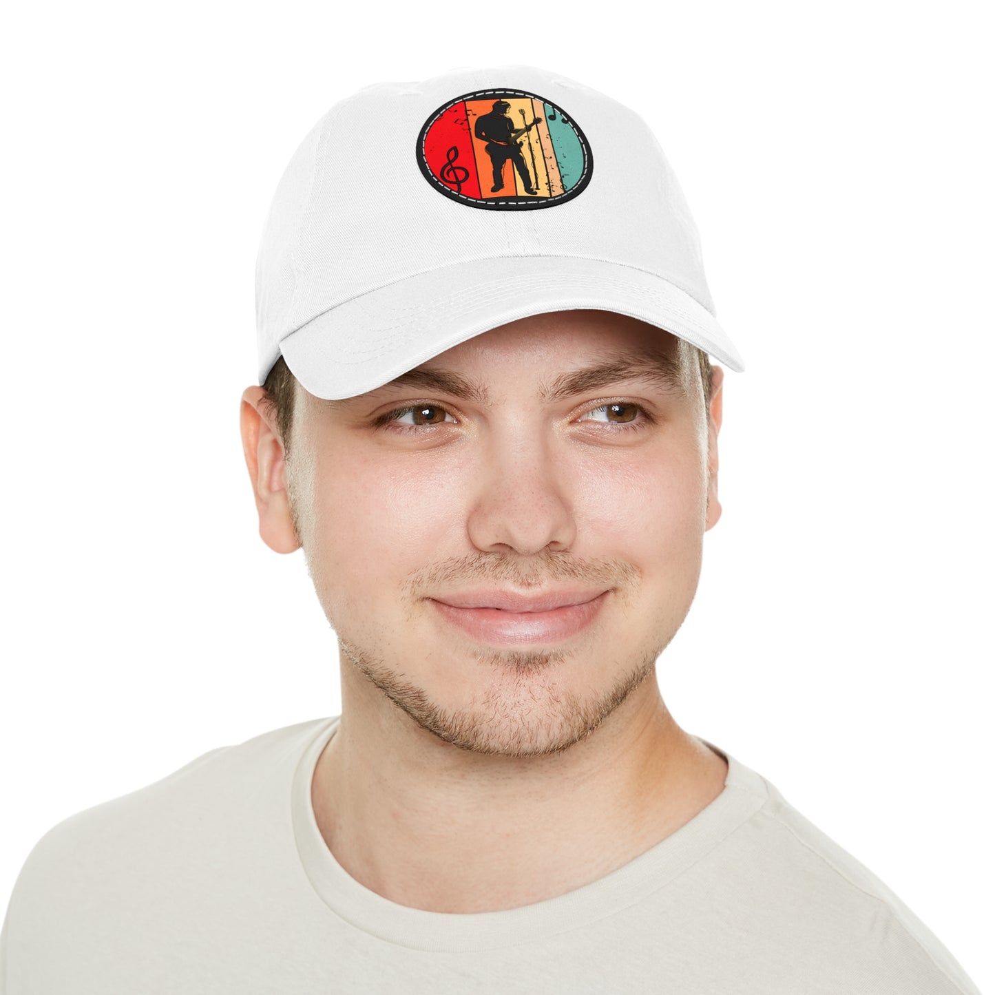 Musician Dad Hat with Leather Patch - Stylish Cap for Music Lovers