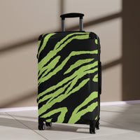 Vibrant Zebra Print Suitcase - Trendy Travel Luggage for Adventurers