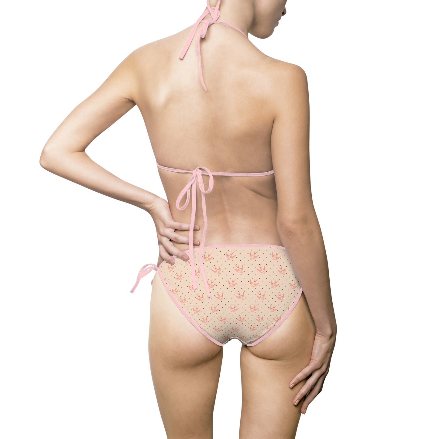 Floral Women's Bikini Swimsuit - Cute Summer Swimwear for Beach & Pool