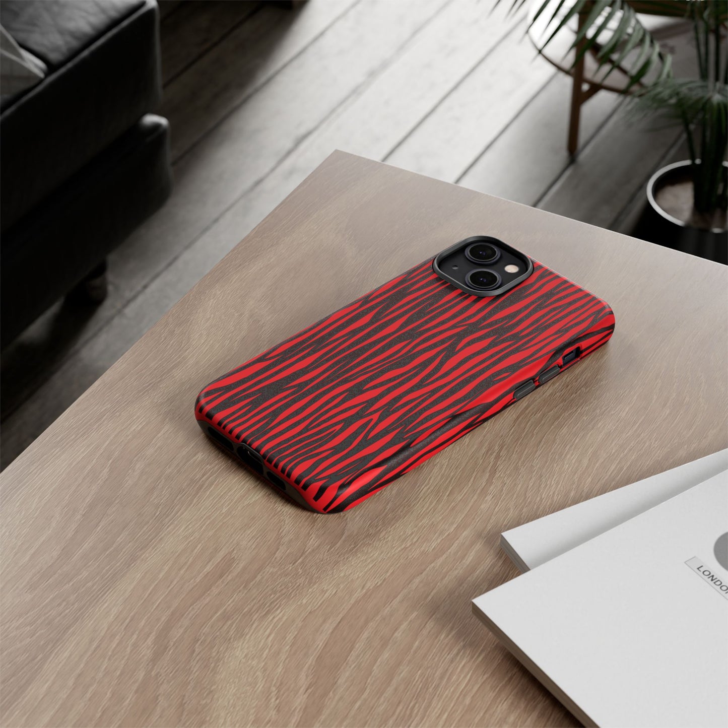 Bold Zebra Print Phone Case - Tough Protection for Trendsetters