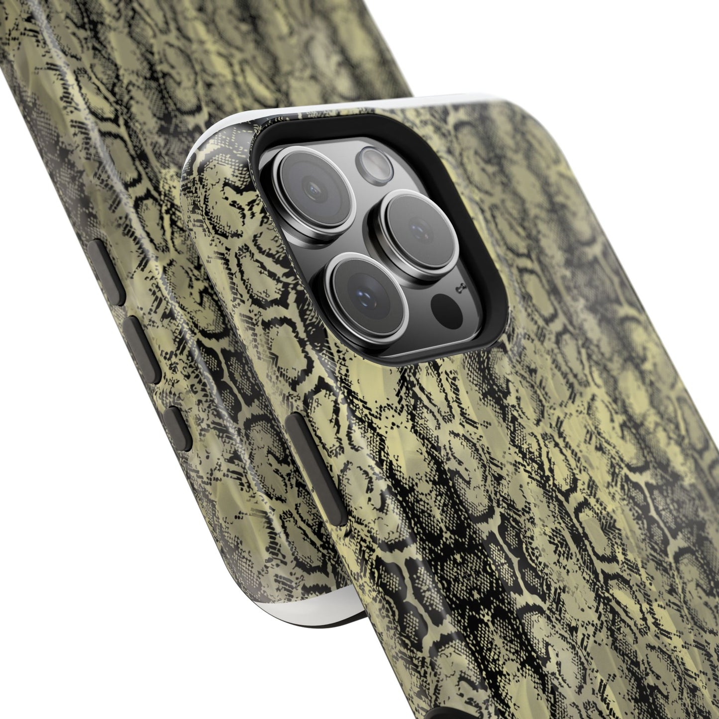 Stylish Snake Skin Magnetic Tough Case - Durable Protection for Your Phone