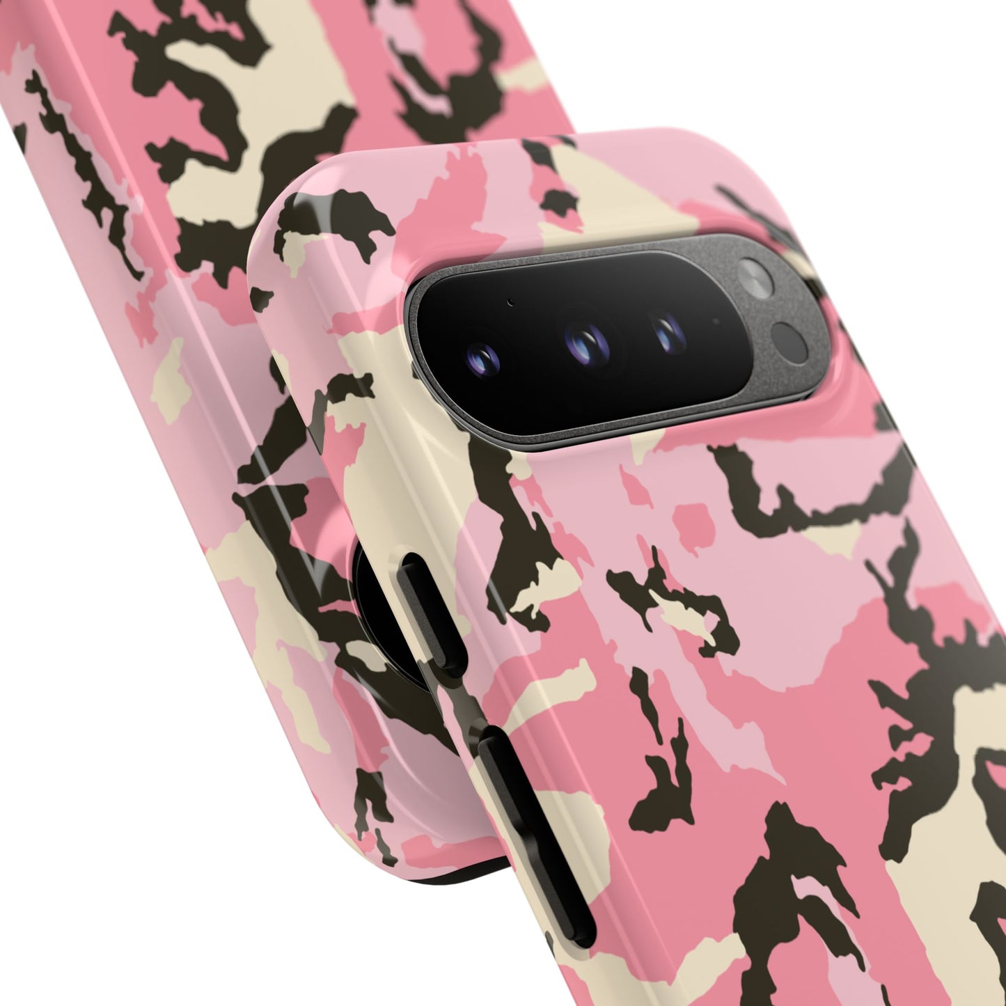 Stylish Pink Camouflage Phone Case – Tough Cases for Trendsetters