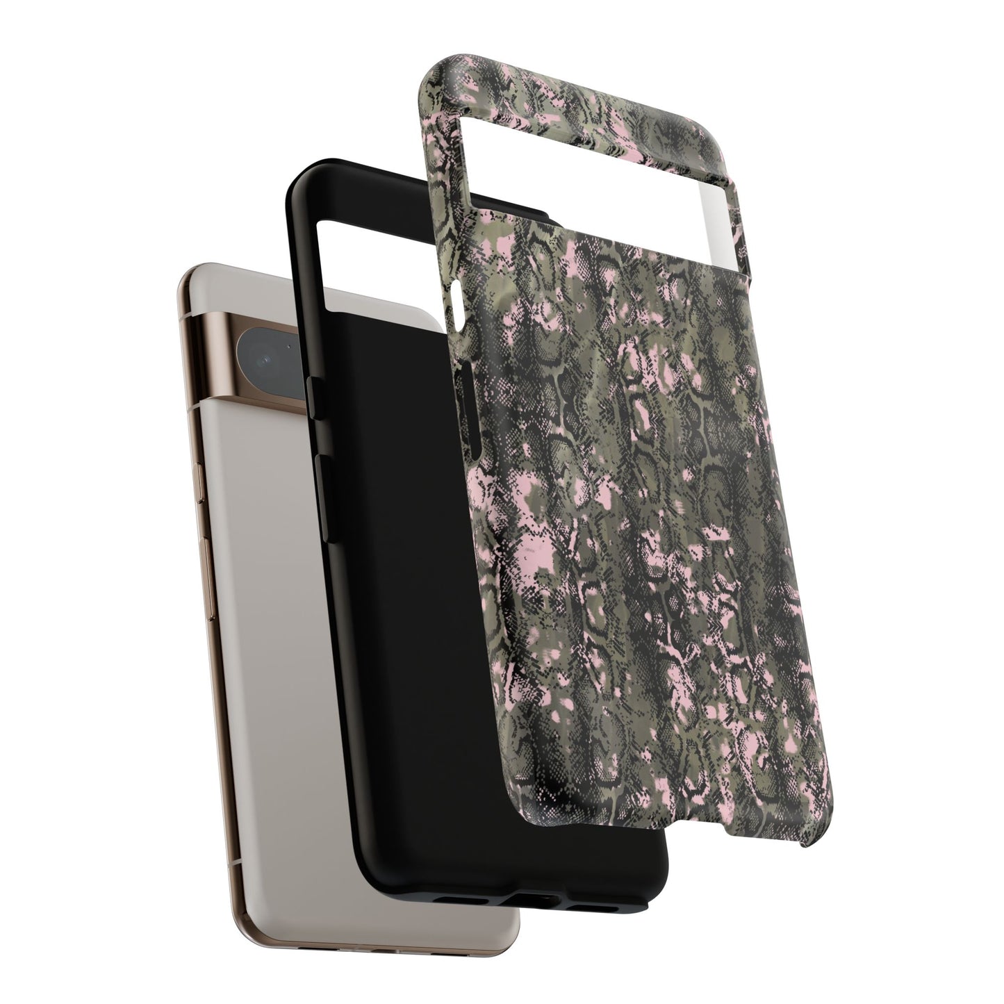Stylish Snake Print Phone Case for Tough Protection