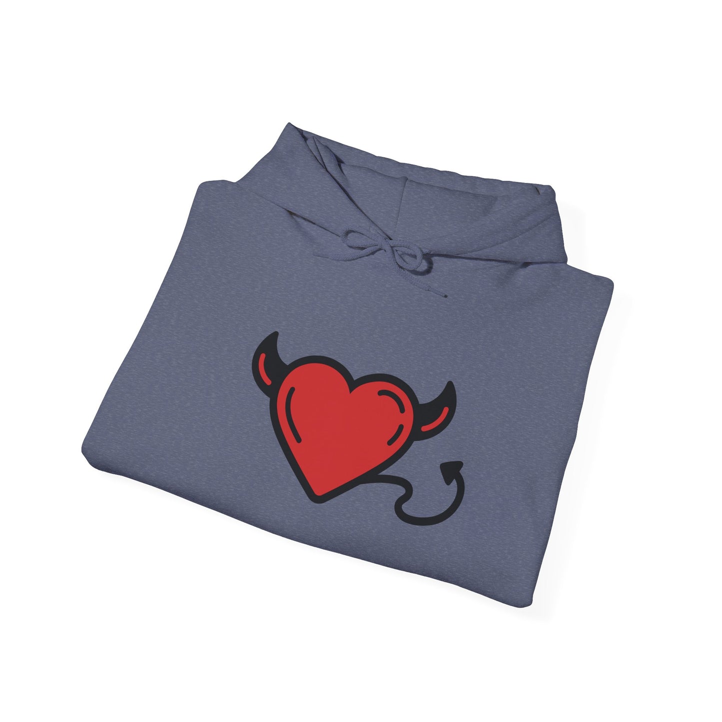 Devilish Heart Hoodie - Unisex Heavy Blend™ Sweatshirt for Fun-Loving Spirits
